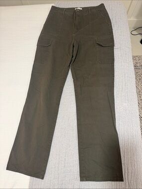 Olive Green Women's Cargo Trousers